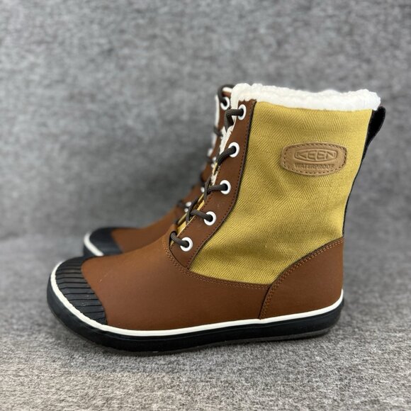 ✅KEEN Elsa Winter Boot Womens -9.5 Lace Up Sherpa Insulated Waterproof NIB BLOCK - Picture 10 of 12